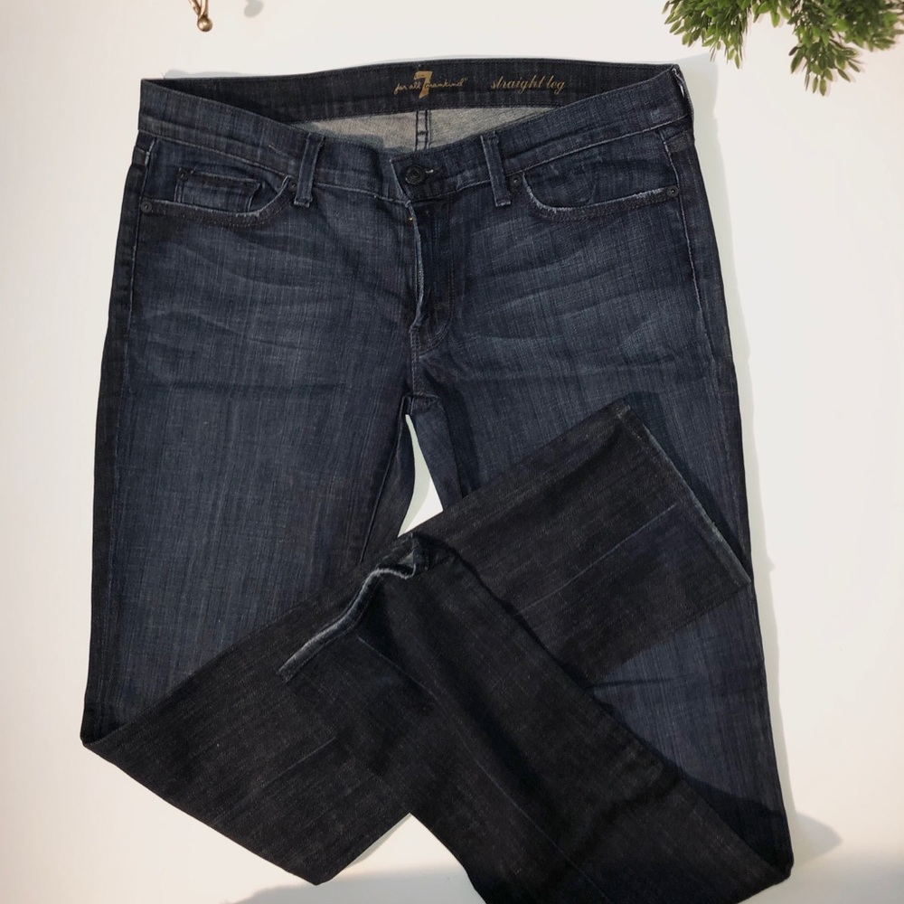 7 for all mankind straight leg jeans - Picture 3 of 5